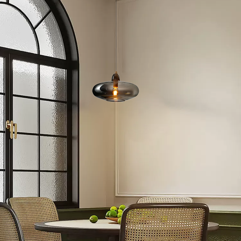 Modern Smoke Gray  Pendant Light